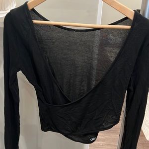 All Yoga Long Sleeve Cross Top - Size Small - Great Condition